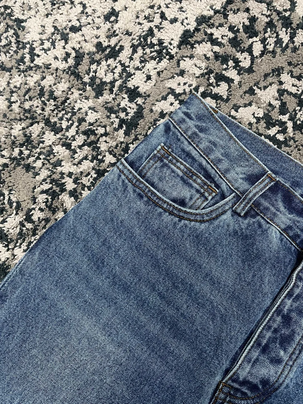 프라다 오가닉 데님 파이브 포켓 팬츠