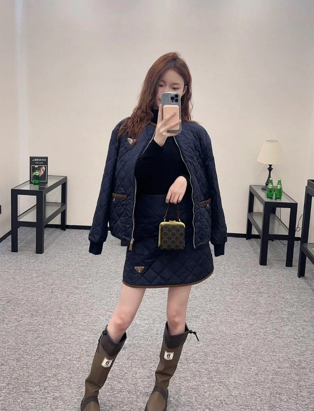 프라다 퀄팅 라이트 리나일론 재킷