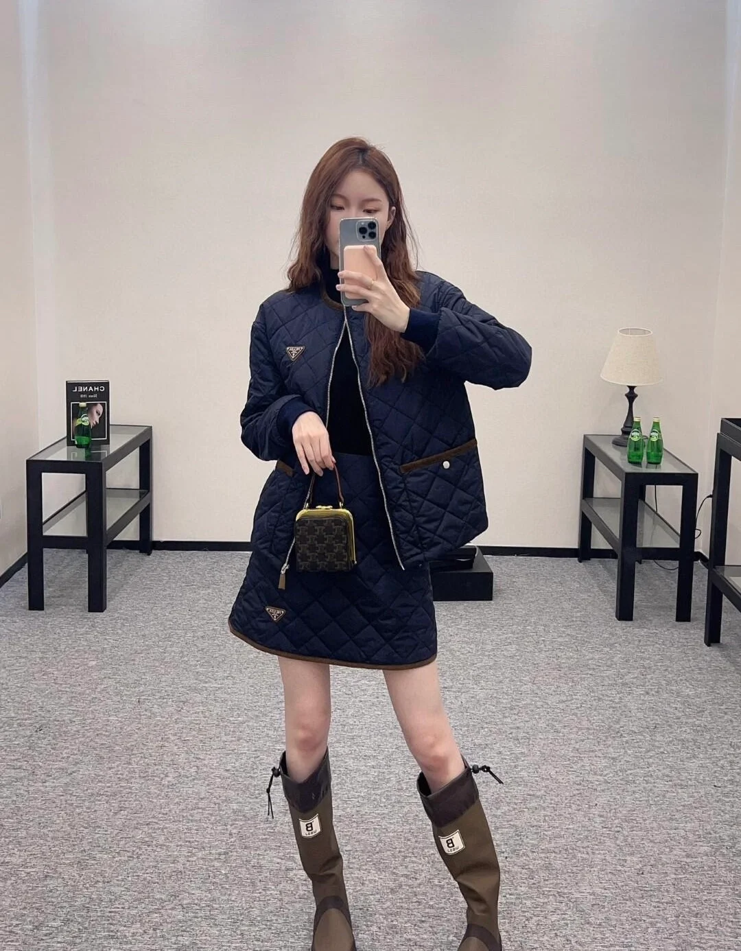 프라다 퀄팅 라이트 리나일론 재킷