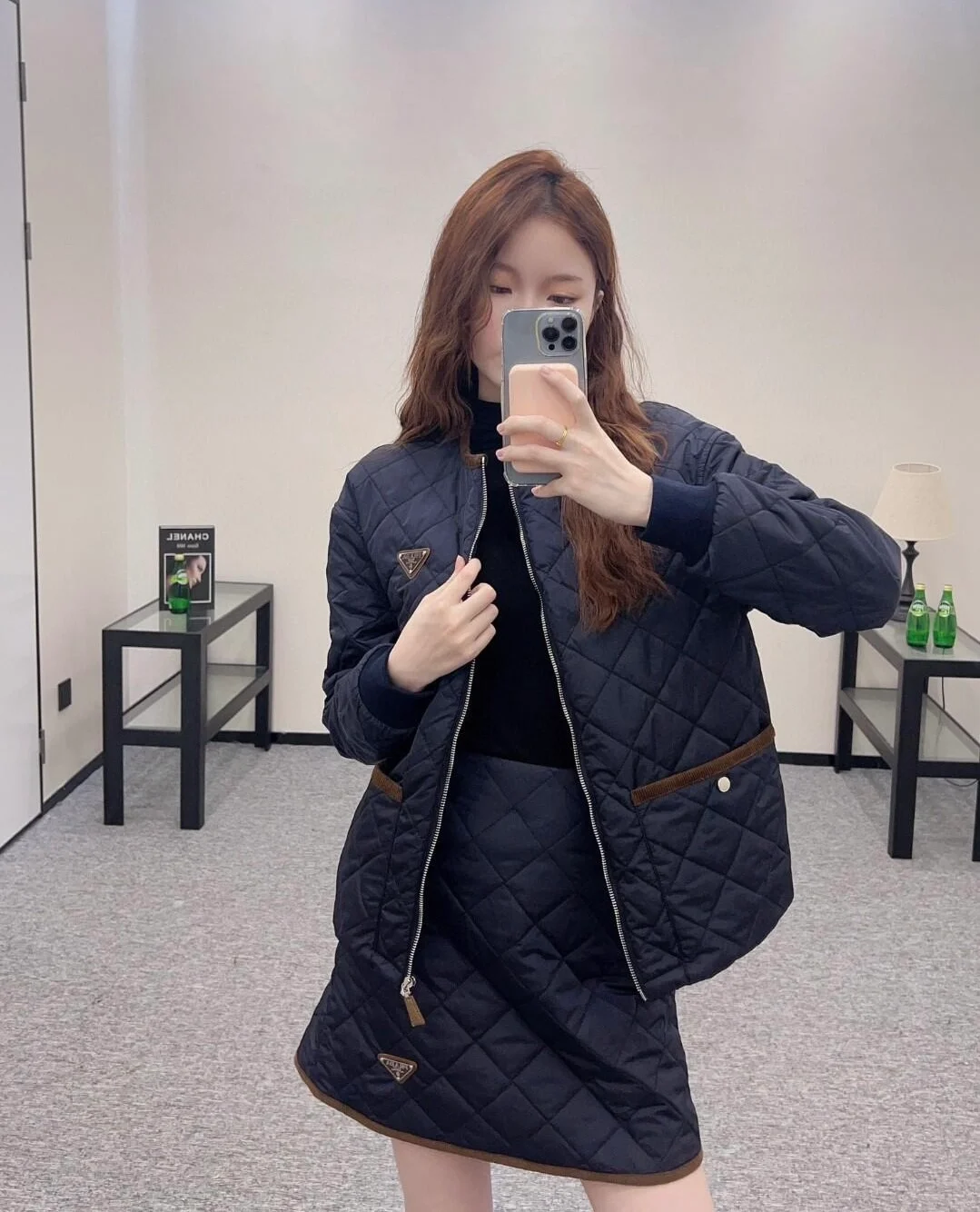 프라다 퀄팅 라이트 리나일론 재킷