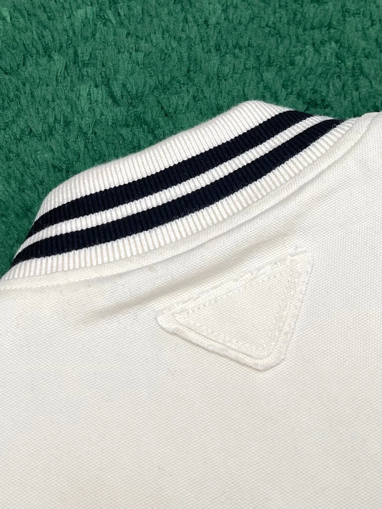 프라다 패치 코튼 봄버 재킷