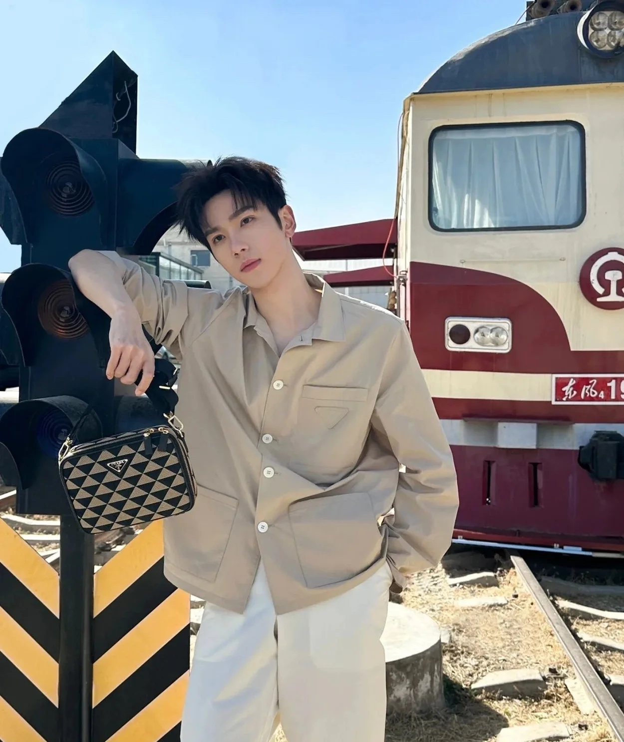 프라다 코튼 셔츠 재킷