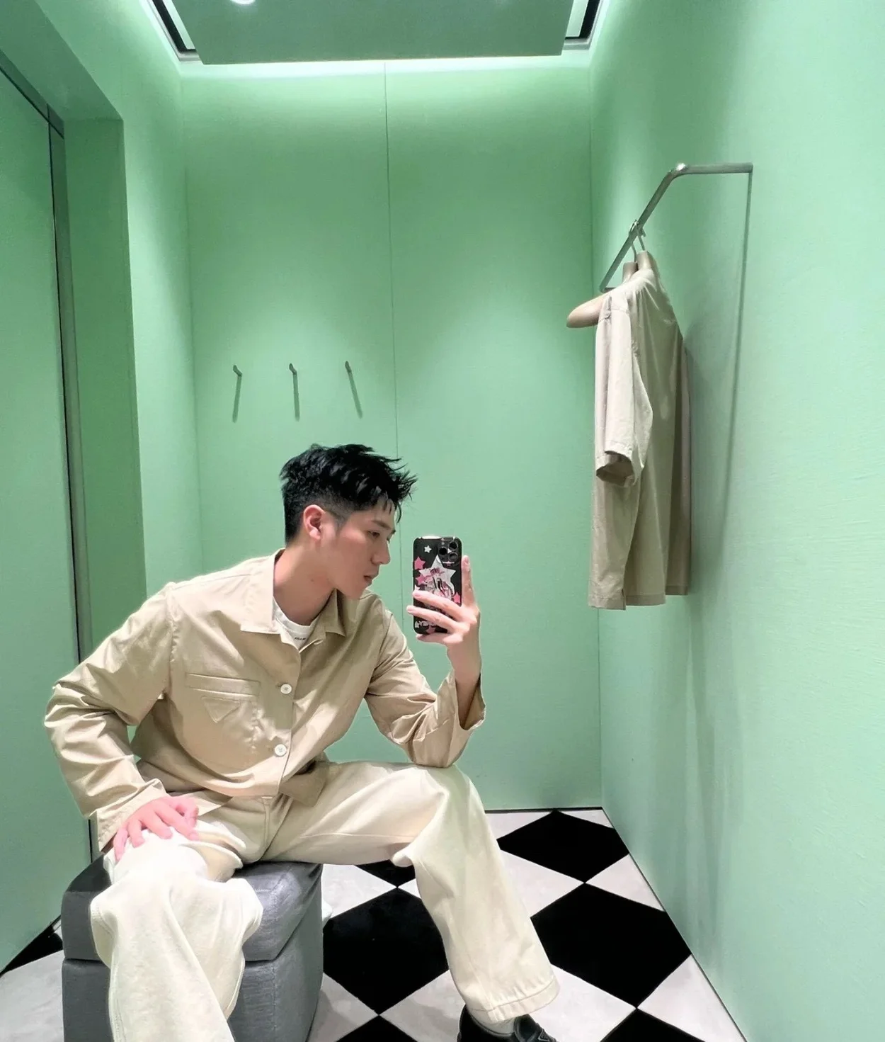 프라다 코튼 셔츠 재킷