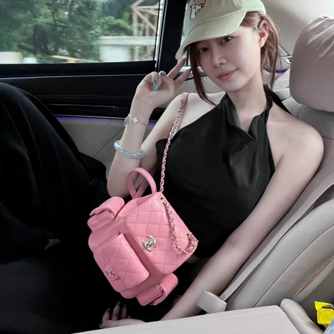 샤넬 듀마 백팩 3포켓 스몰 캐비어 블랙 AS4399