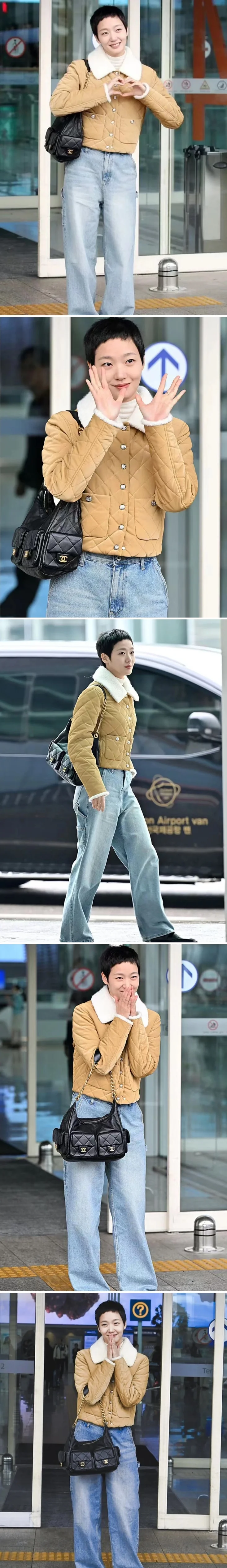 샤넬 25C 크루즈 맥시 호보백 램스킨 골드 미니 상세 이미지 3