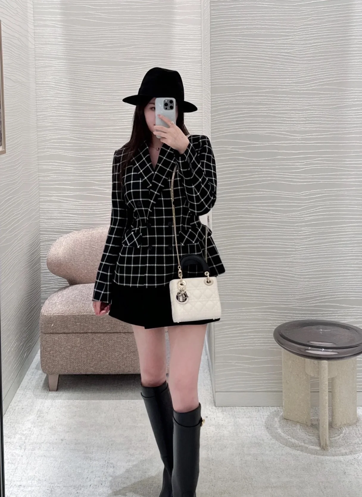디올 피티드 자켓