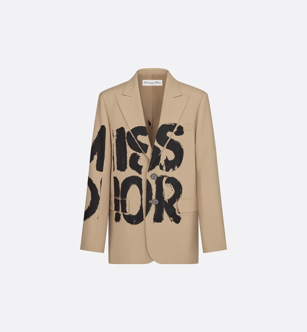 디올 블랙 Miss Dior Graffiti 모티브 블레이저