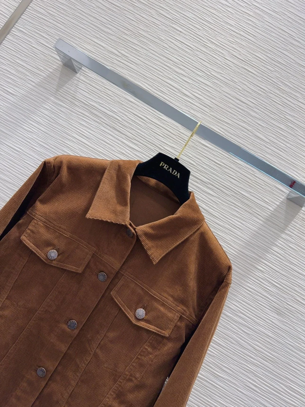 프라다 코듀로이 블루종 재킷