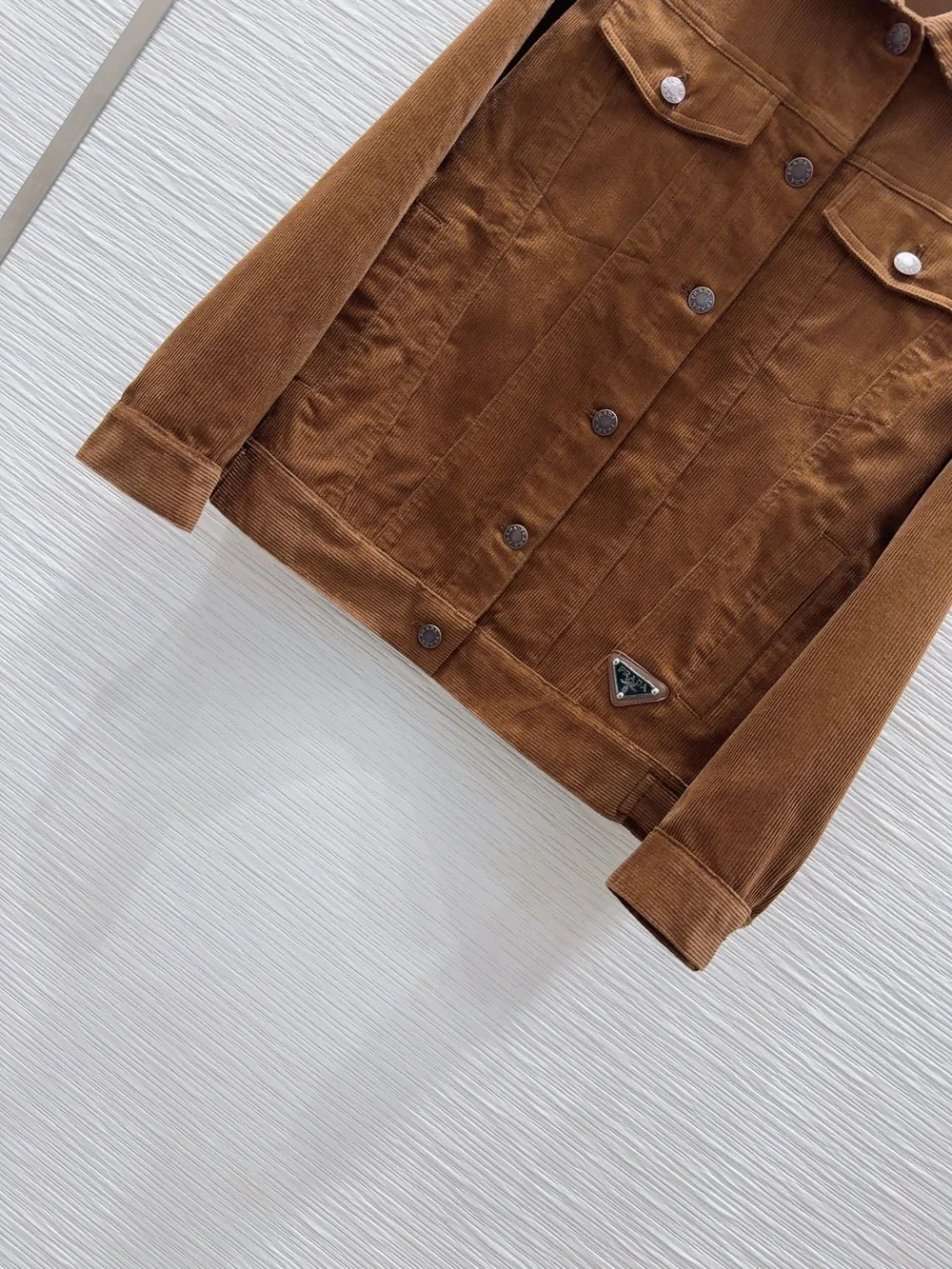 프라다 코듀로이 블루종 재킷
