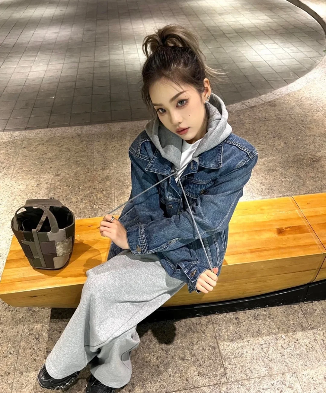 셀린느 유니언 워시 데님 트러커 자켓 화이트