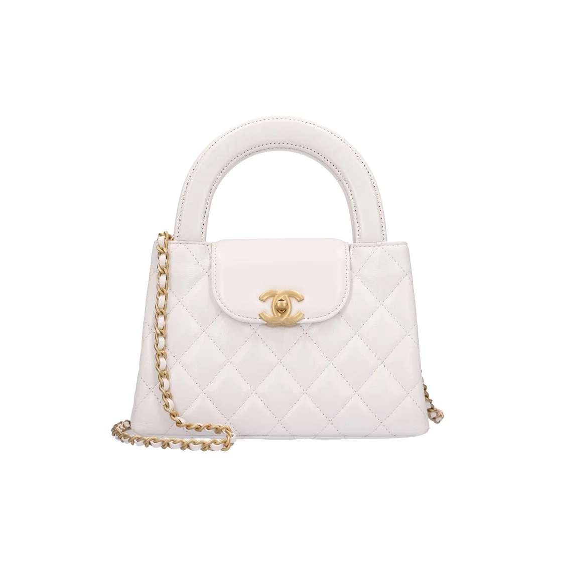 샤넬 23FW 켈리백 미니 화이트 금장 AS4416