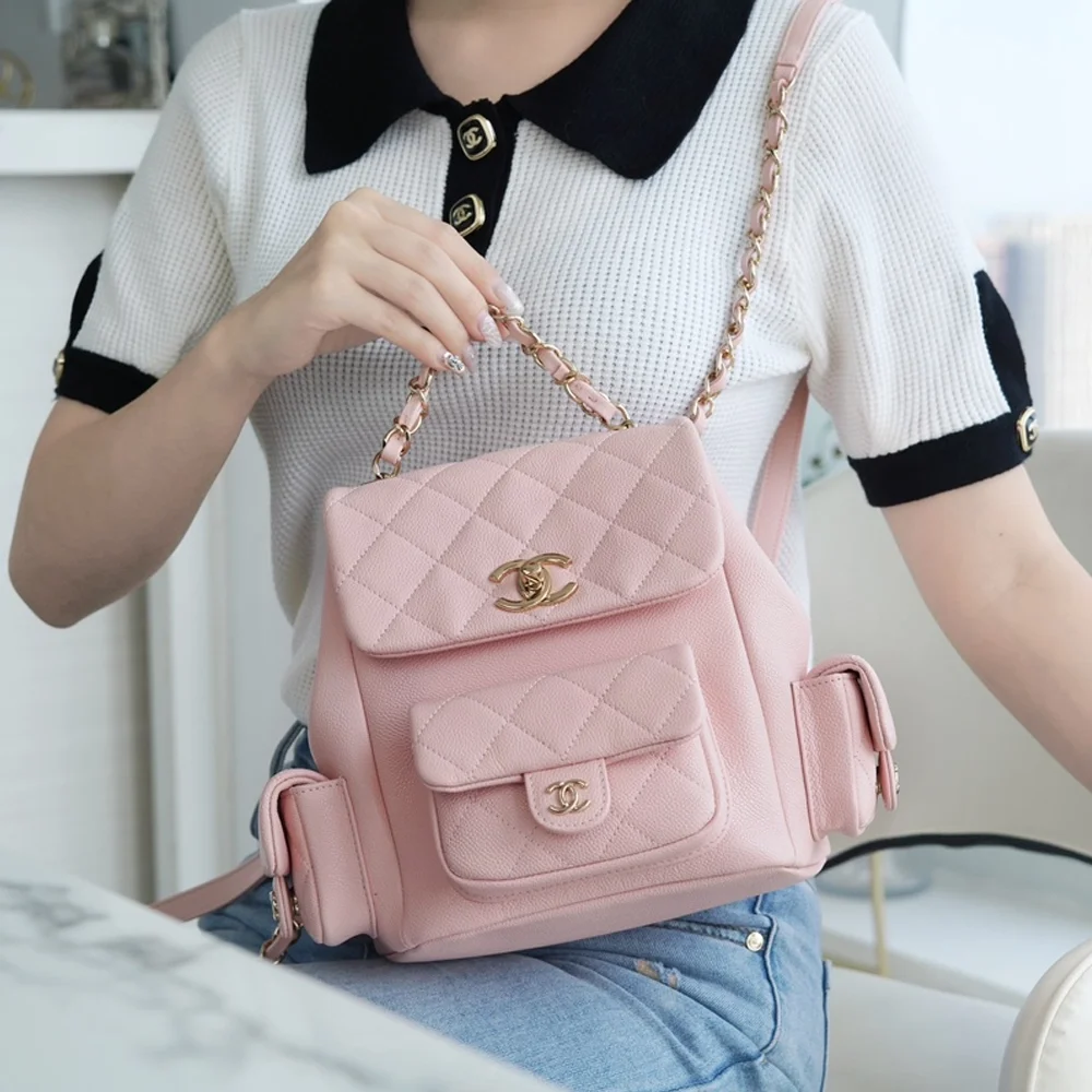 샤넬 23K 뉴 듀마백 라지 핑크