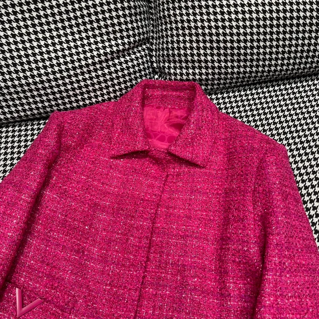 발렌티노 글레이즈 트위드 라이트 재킷