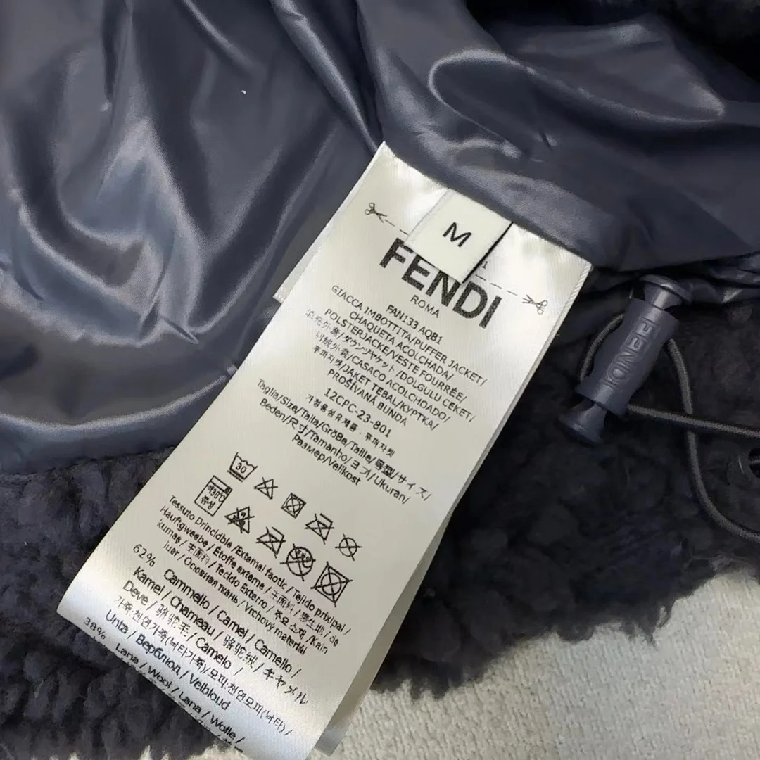 펜디 그레이 울 블루종 자켓