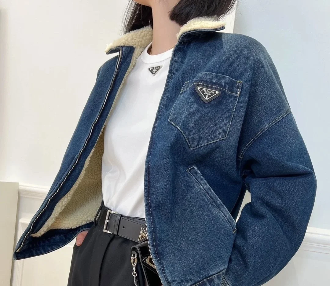 프라다 패딩 데님 자켓