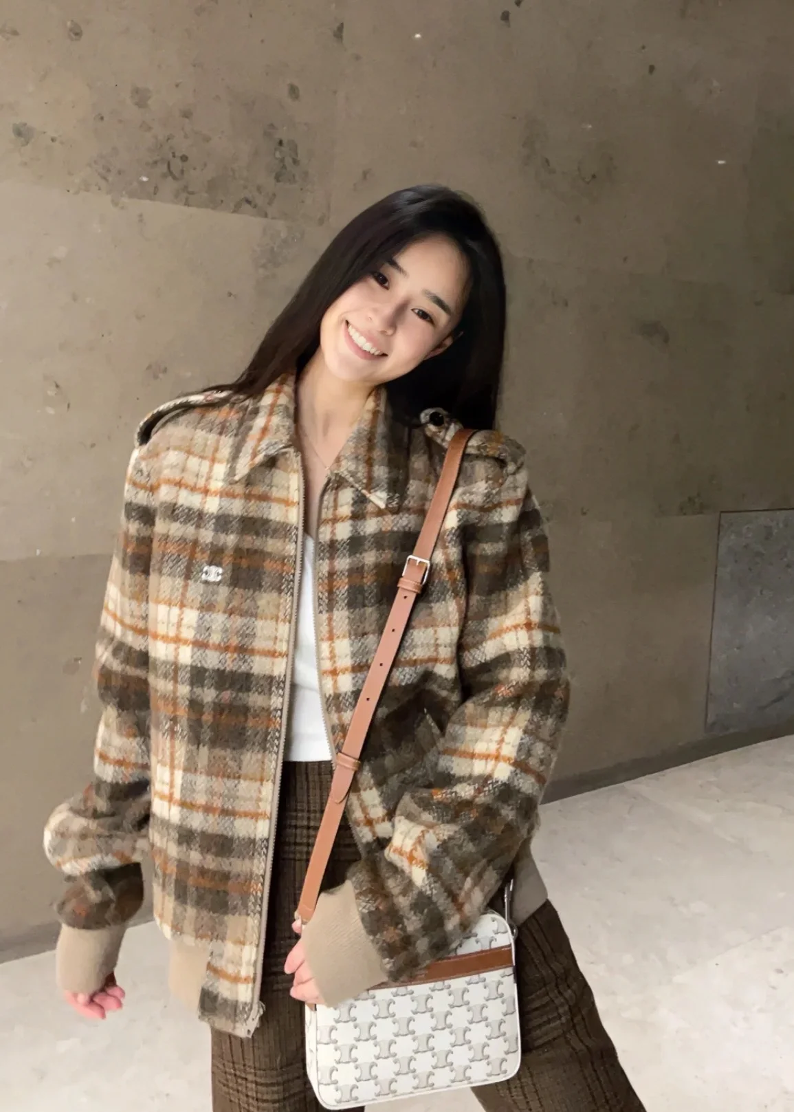 셀린느 루즈 테디 브러시드 자켓