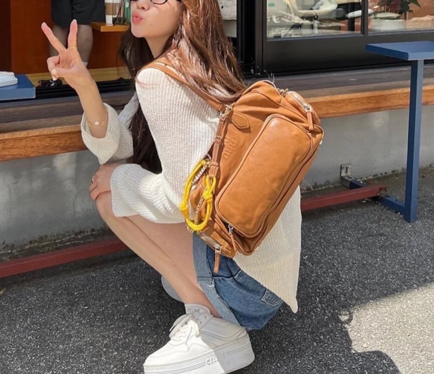 미우미우 나파 레더 토팬들 백