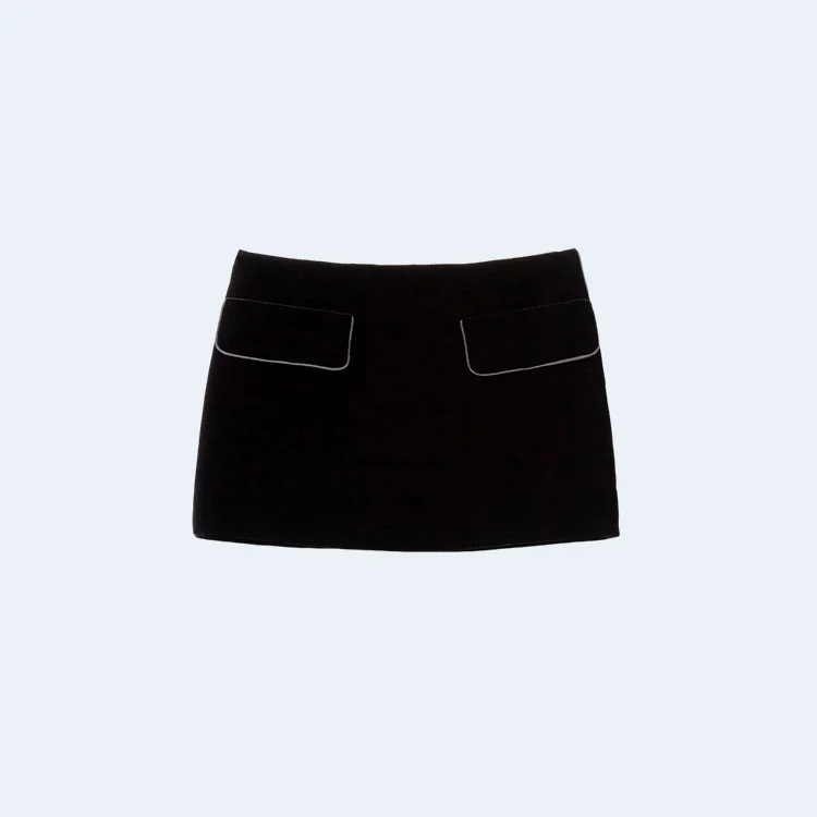 미우미우 벨벳 미니스커트