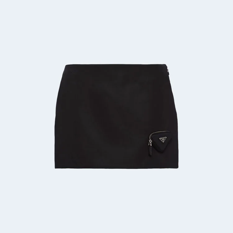 프라다 리나일론 파우치 미니 스커트
