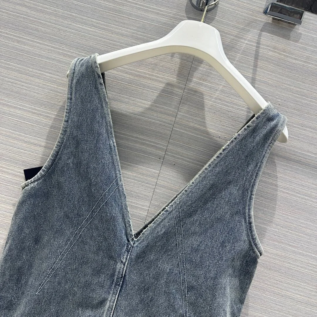 프라다 데님 드레스