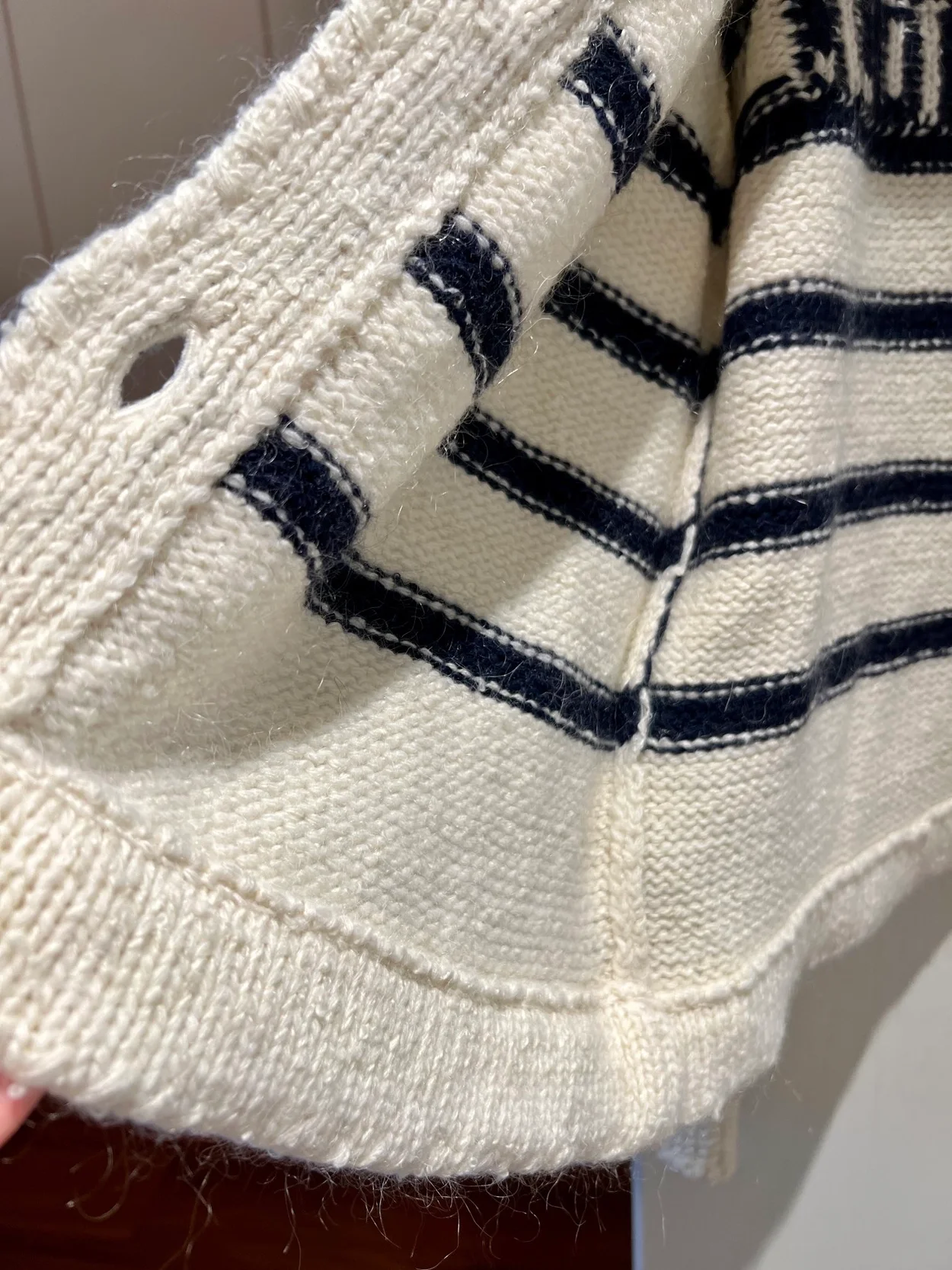 디올 울 코튼 모헤어 마리니에르 재킷