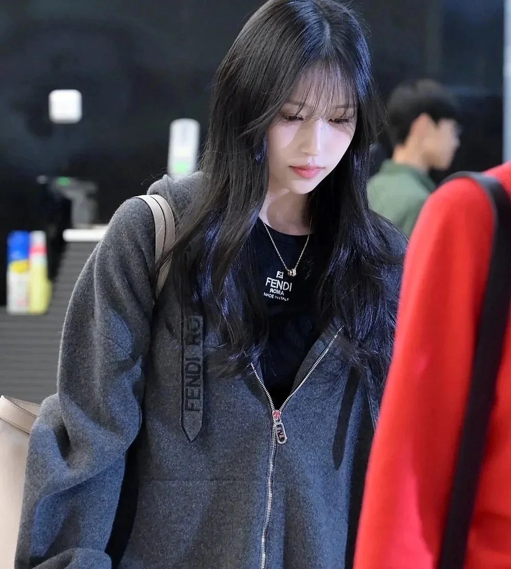 펜디 그레이 캐시미어 후드 카디건