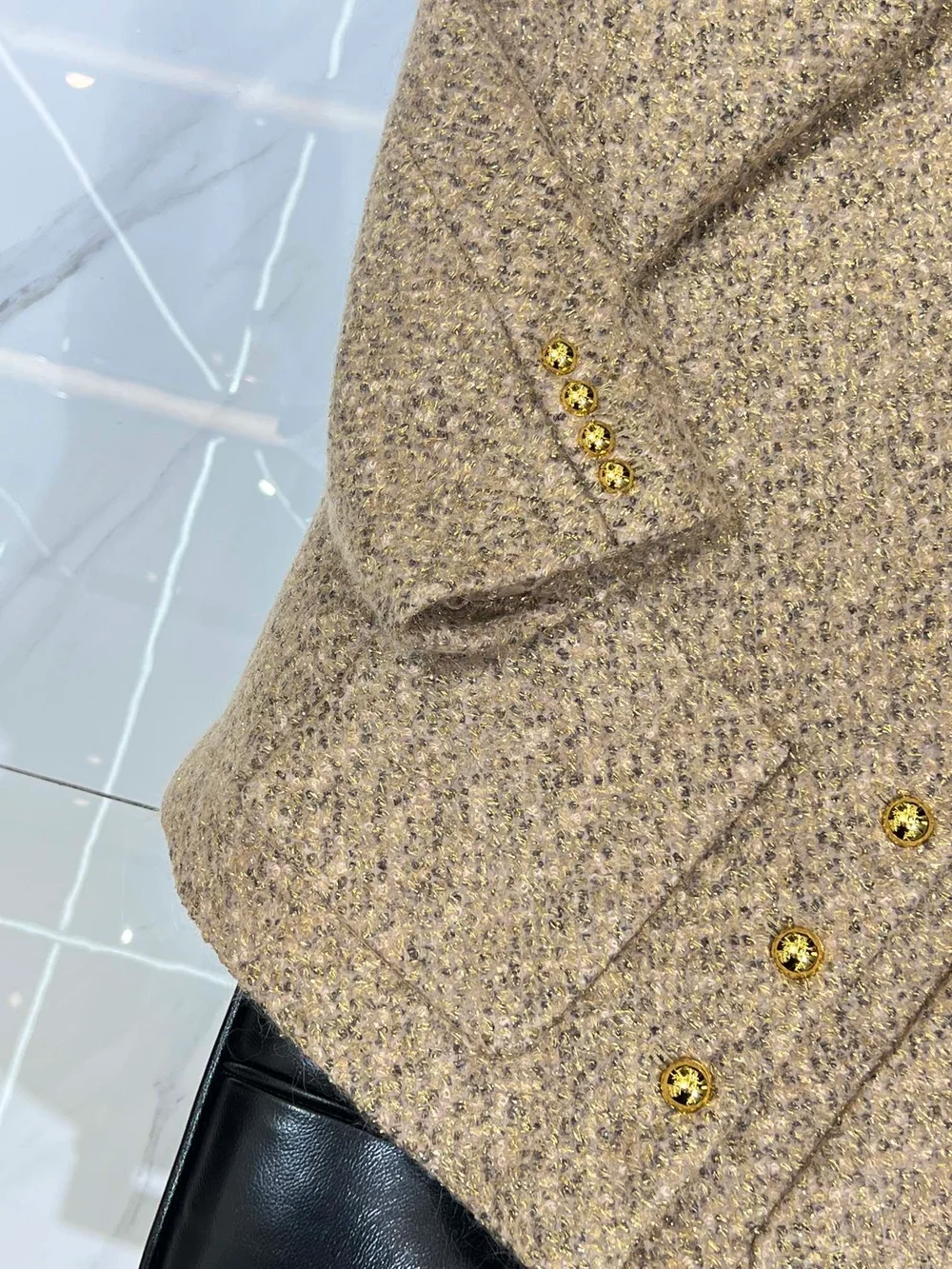 셀린느 알파카 울 오버사이즈 카디건