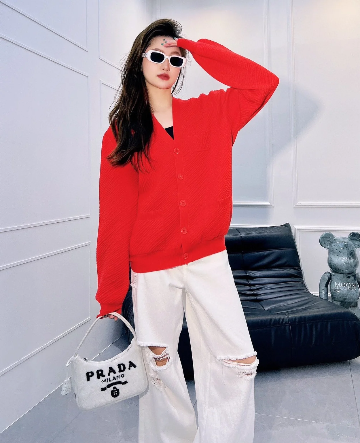 루이비통 울 카디건 1AFALR