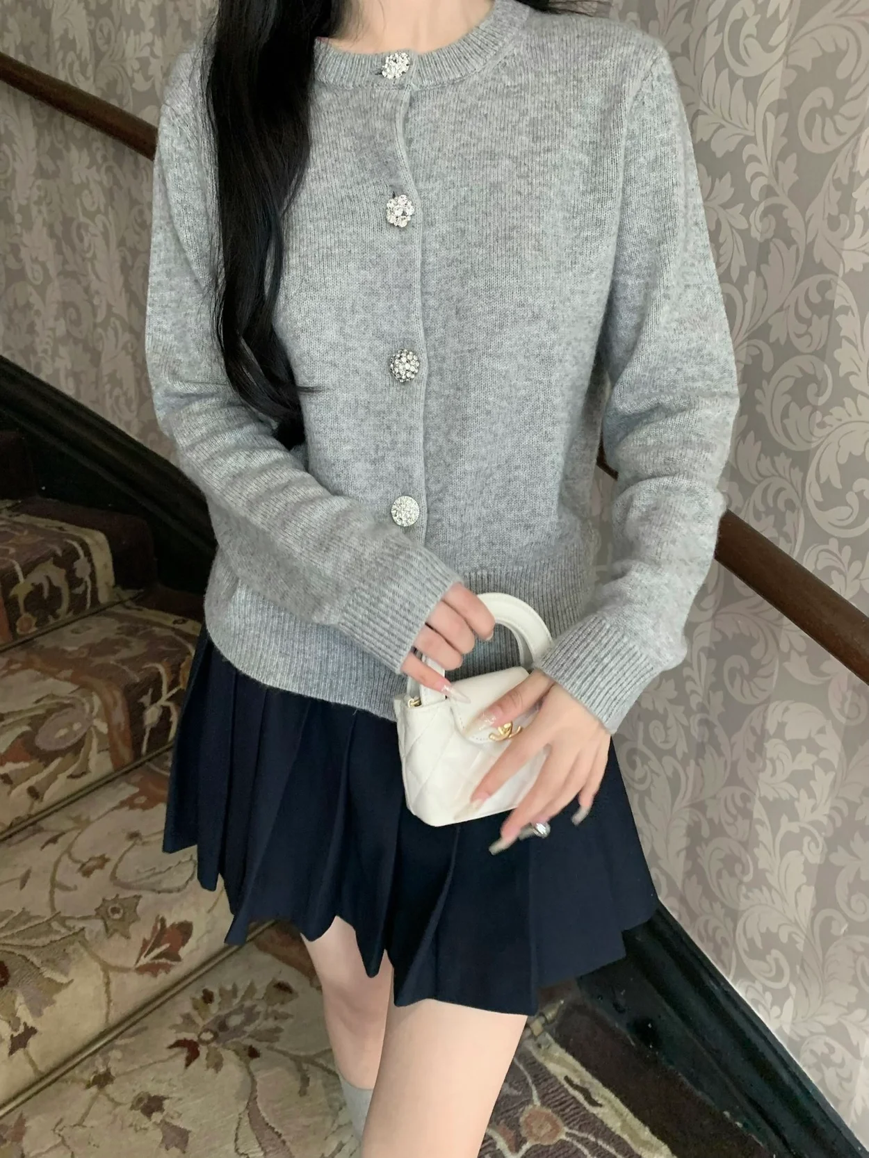 셀린느 헤리티지 캐시미어 트리옹프 가디건
