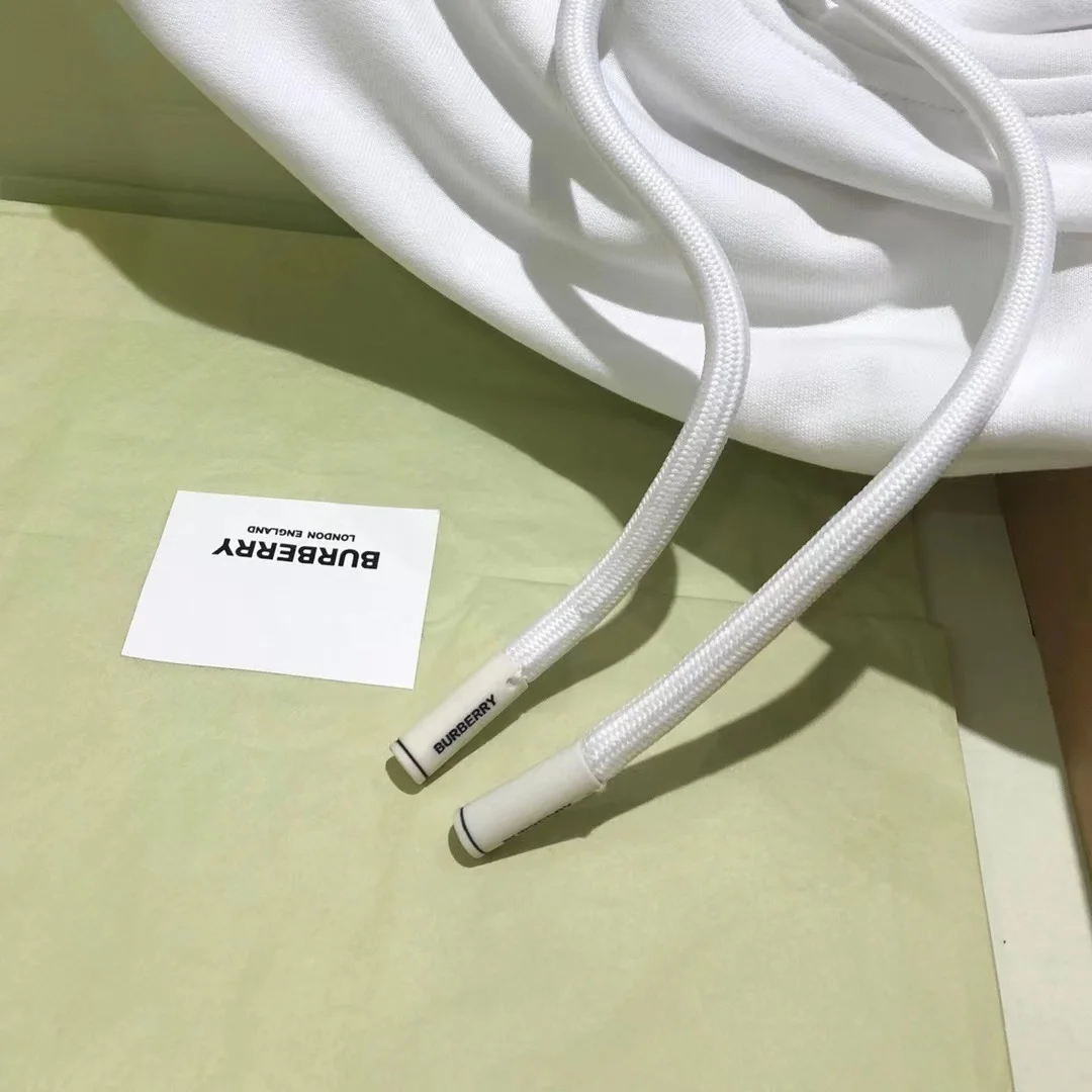 버버리 빈티지 체크 파넬 후디 화이트