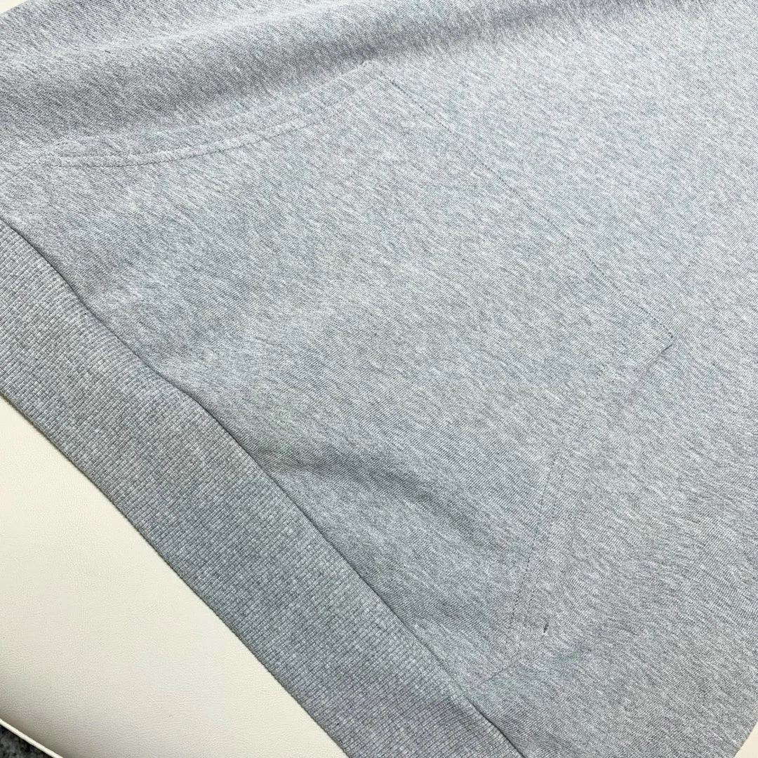 셀린느 로고 후드 스웻 후드 그레이