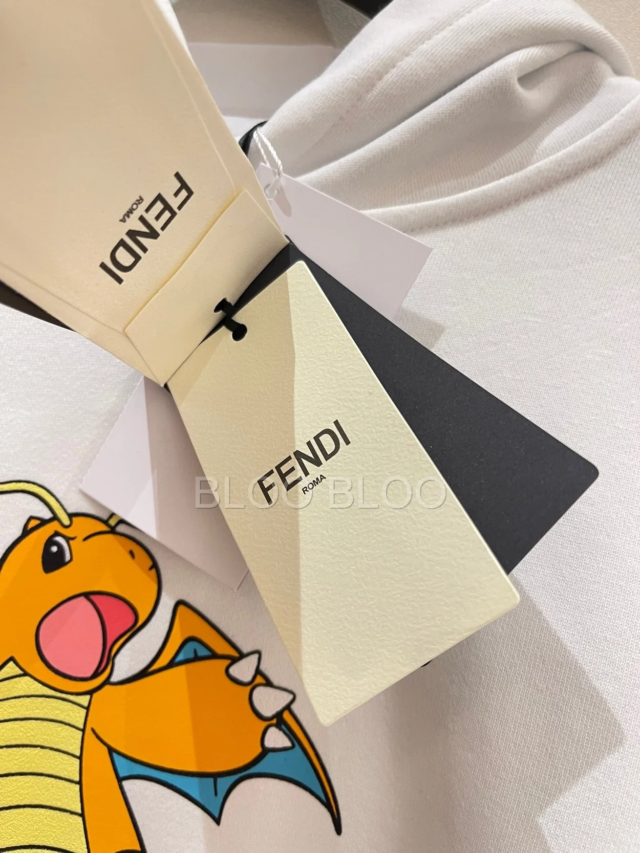 펜디 x 프라그먼트 x 포켓몬 스웨트셔츠 화이트