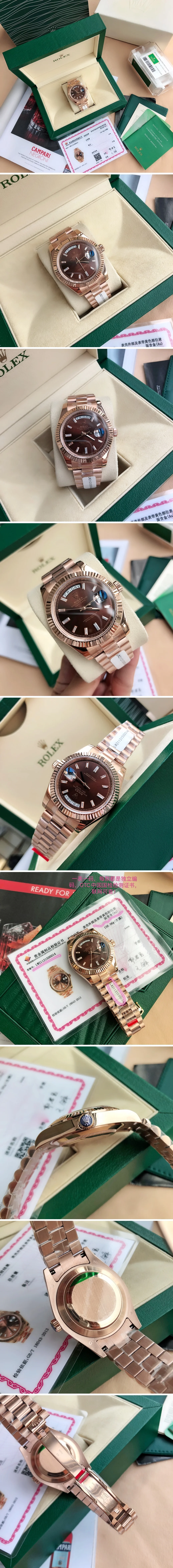 롤렉스 데이데이트 40mm 로즈골드 상세 이미지 2