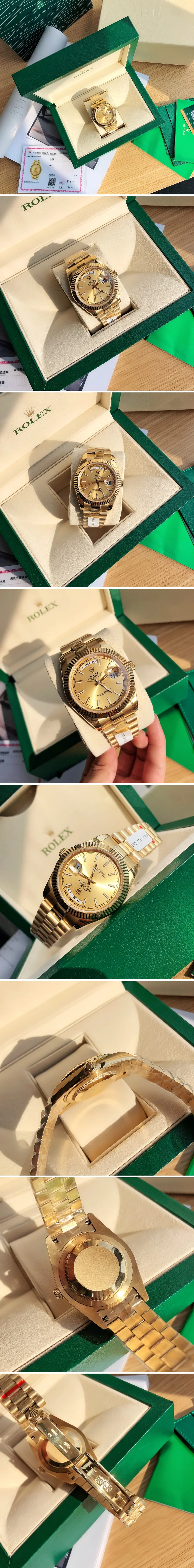 롤렉스 데이데이트 40mm 옐로우골드 상세 이미지 2