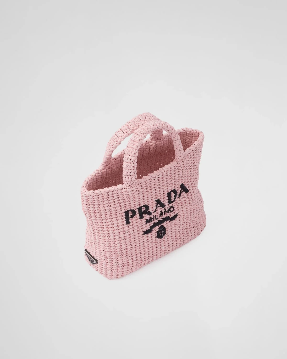 프라다 스몰 크로셰 토트백 핑크