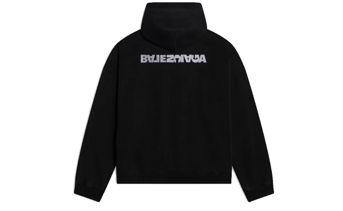 발렌시아가 턴 와이드 핏 집업 후디