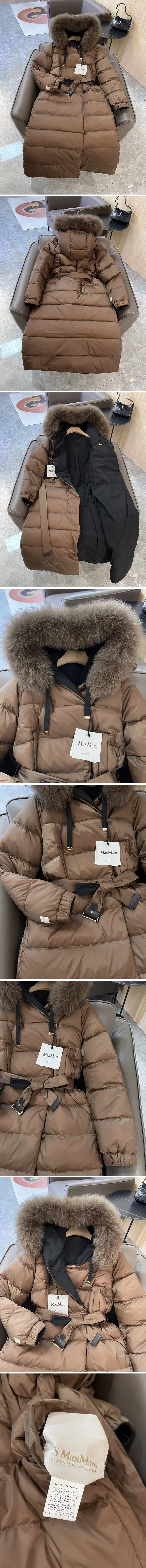 막스마라 다운 롱패딩 재킷