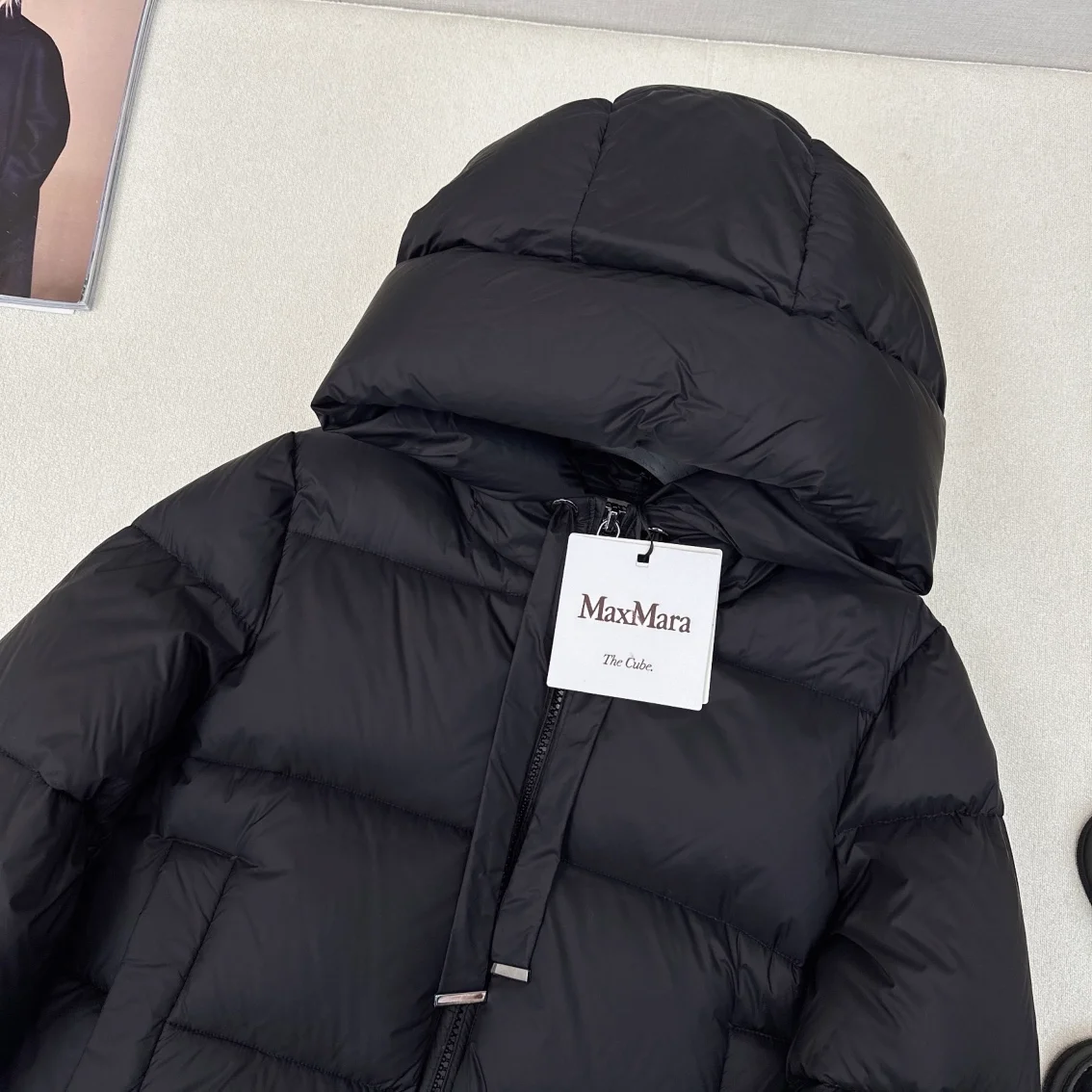 막스마라 큐브 퀄팅 다운 자켓