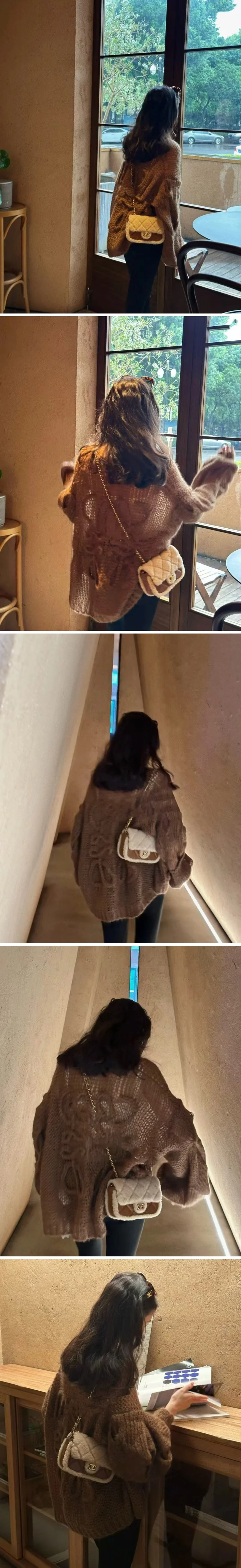 샤넬 최신상 시어링 랩스킨 플립백 18cm 상세 이미지 3