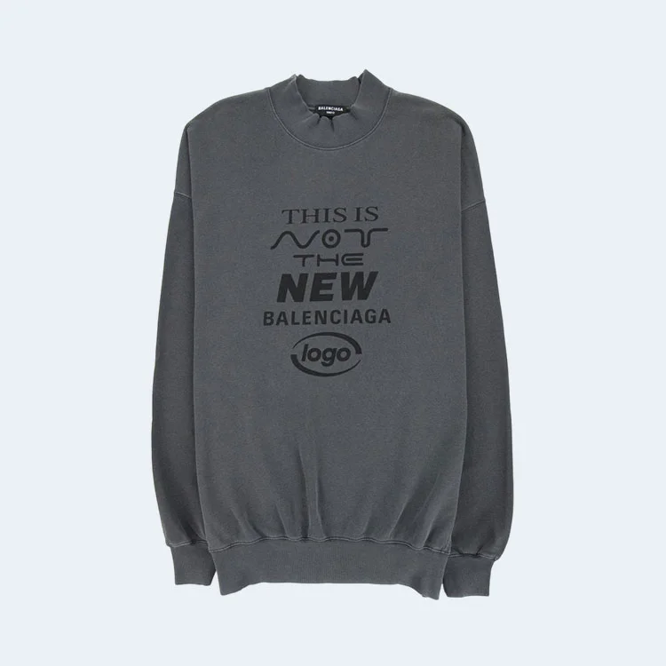 발렌시아가 THIS IS로고 스웨트셔츠