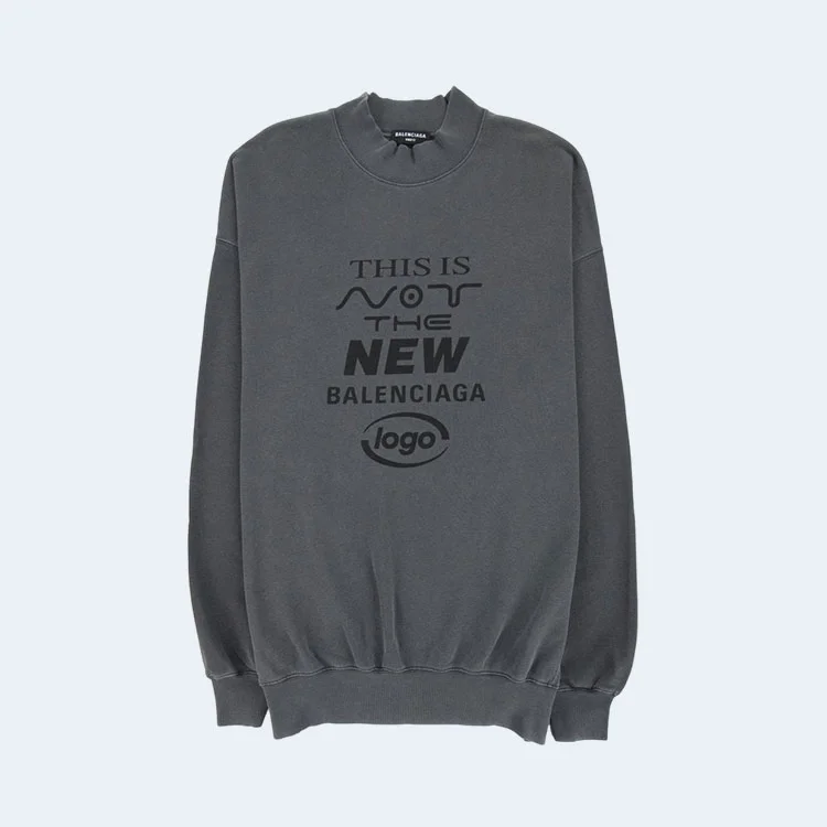 발렌시아가 THIS IS로고 스웨트셔츠