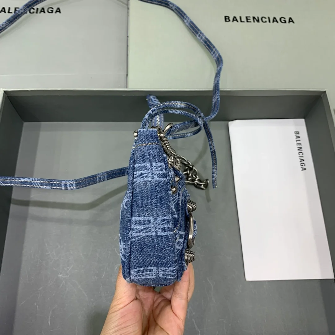 발렌시아가 르 카골 미니 데님 오버 올