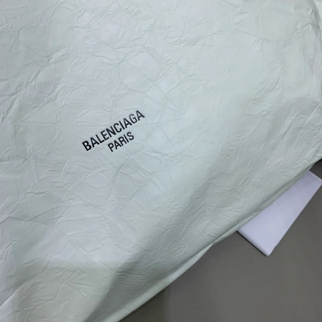 발렌시아가 크러쉬 스몰 토트백 옵틱 화이트