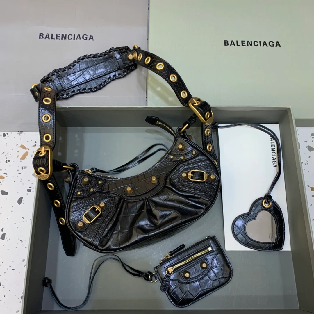 발렌시아가 르 카골 XS 레더 숄더백