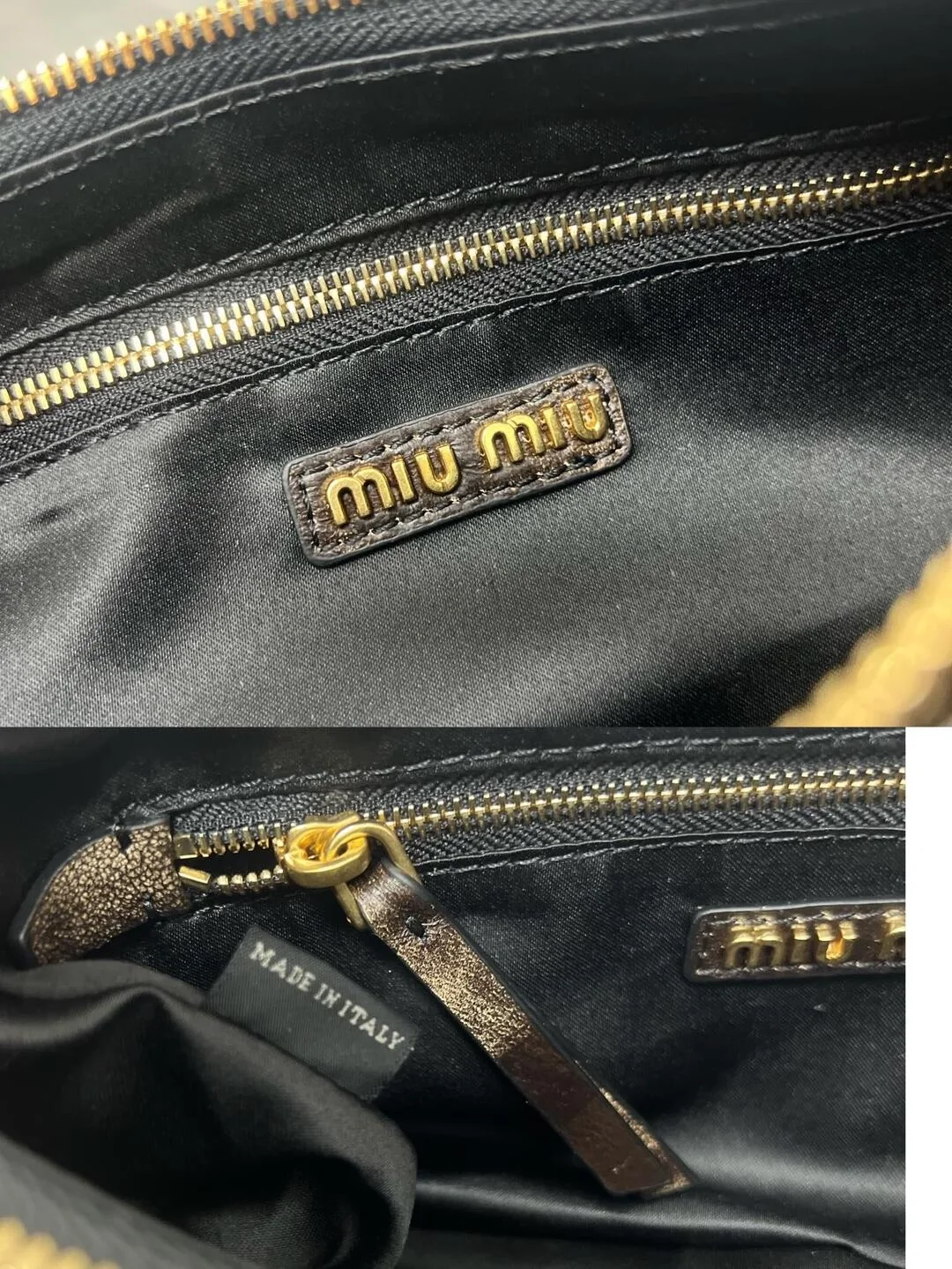 미우미우 나파 가죽 포켓백 커피