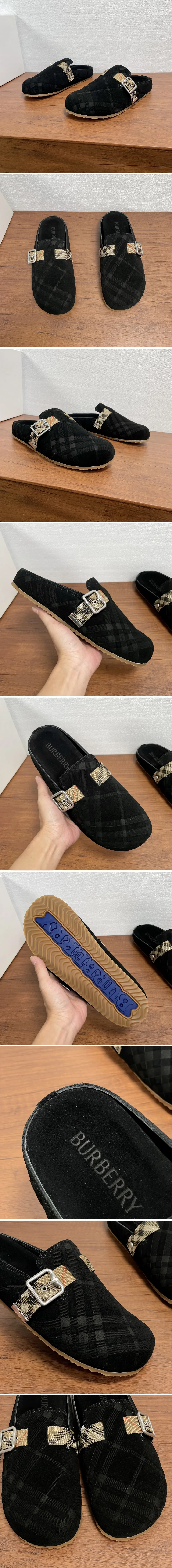 버버리스웨이드 슬리퍼 8113393 상세 이미지 2