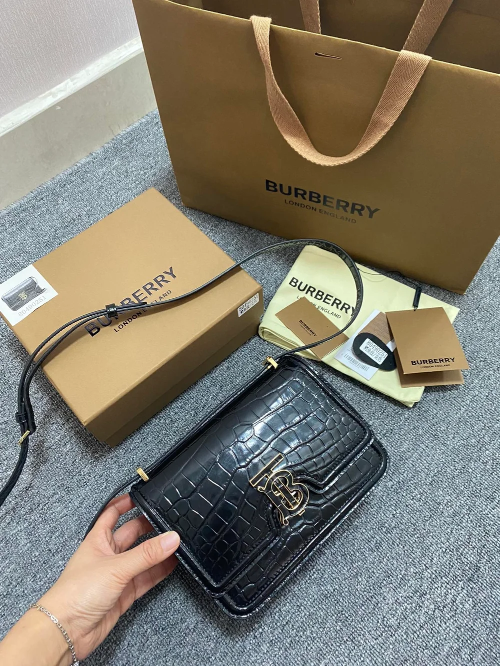 버버리 블랙 미니 TB백
