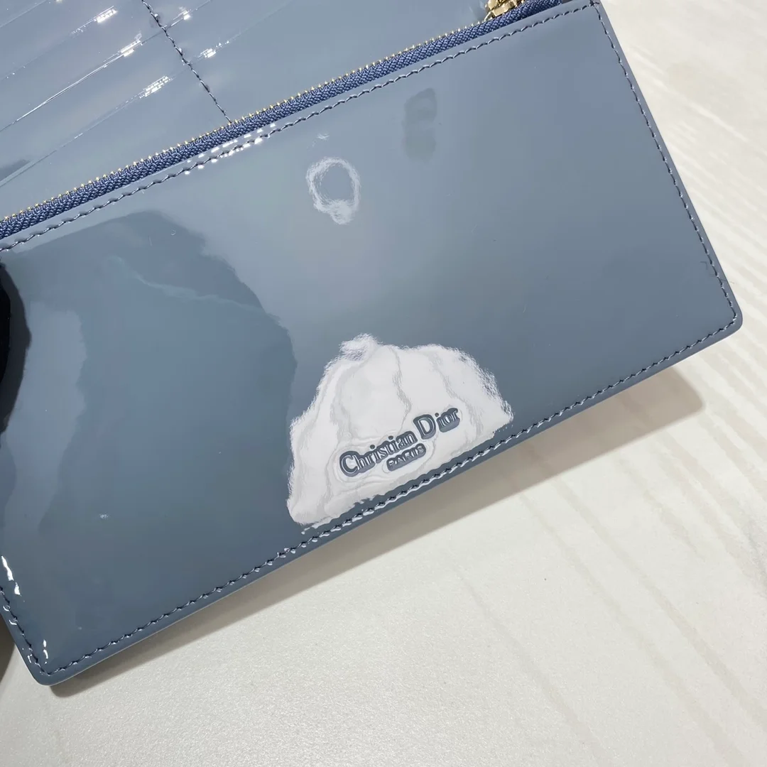 디올 레이디 페이던트 파우치 블루
