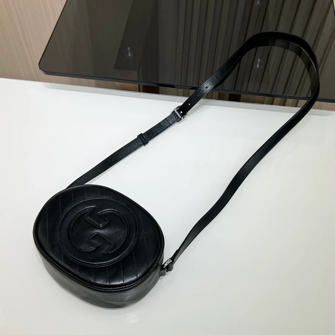 구찌 블론디 블랙레더 미니 숄더백