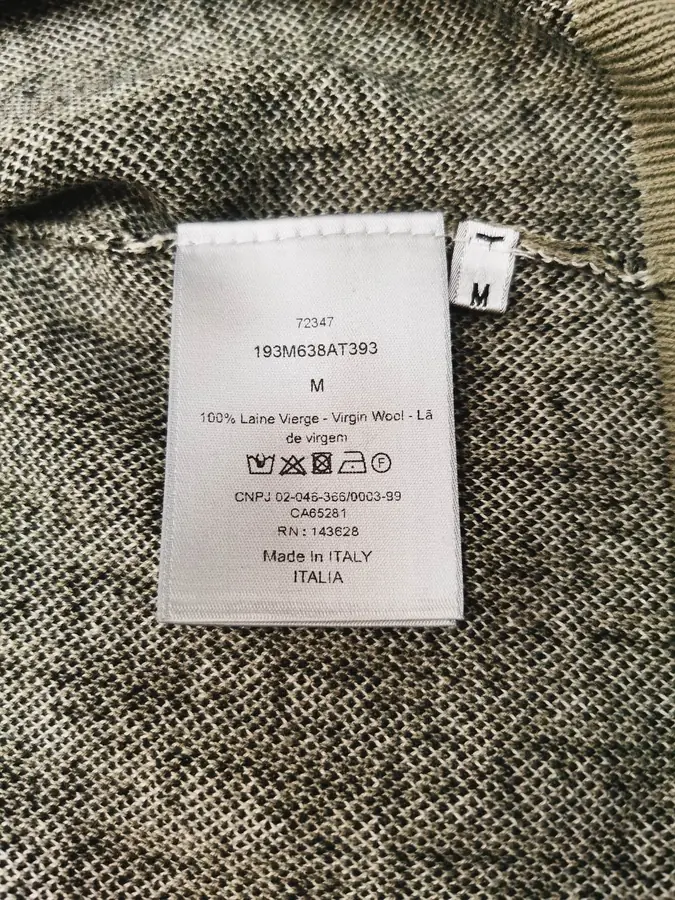 디올 오블리크 폴로 셔츠 카키